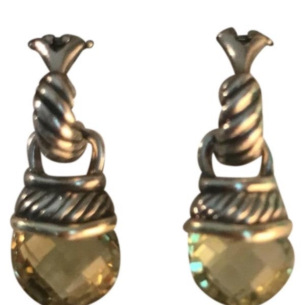 David Yurman Peridot Earrings!  Stunning!